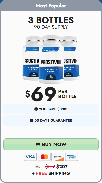 Buy Prostivox 3 Bottle